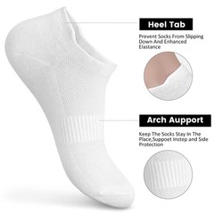 ‘s Ankle Cotton Socks – Low Cut Athletic Sports Running Breathable Thin No Sh…