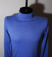 AMAZON Essentials Blue Modal Long Sleeve Turtleneck Top Men’s Size L NWT