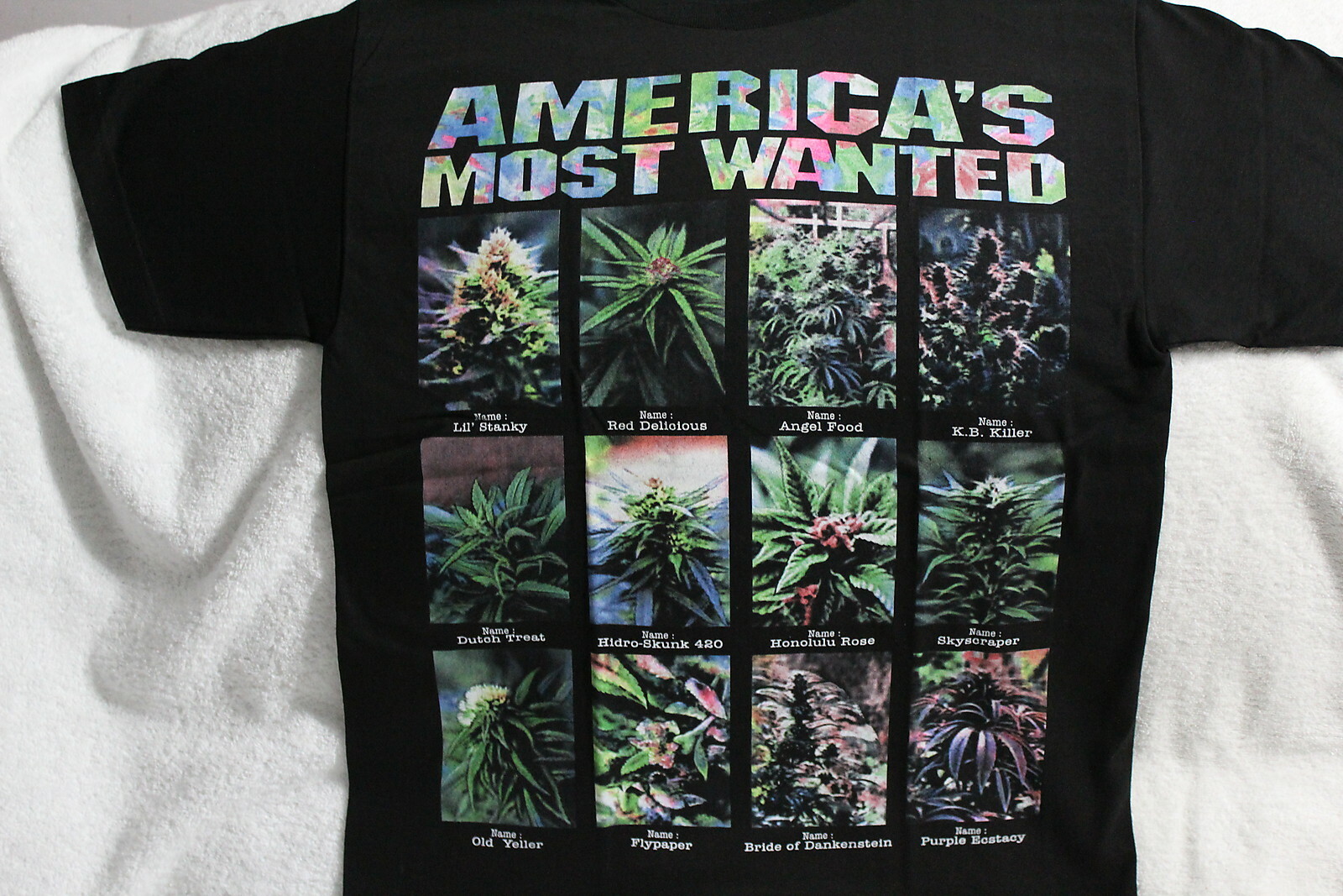 MARIJUANA AMERICA'S MOST WANTED WEED CANNABIS KUSH T-SHIRT SHIRT gallery