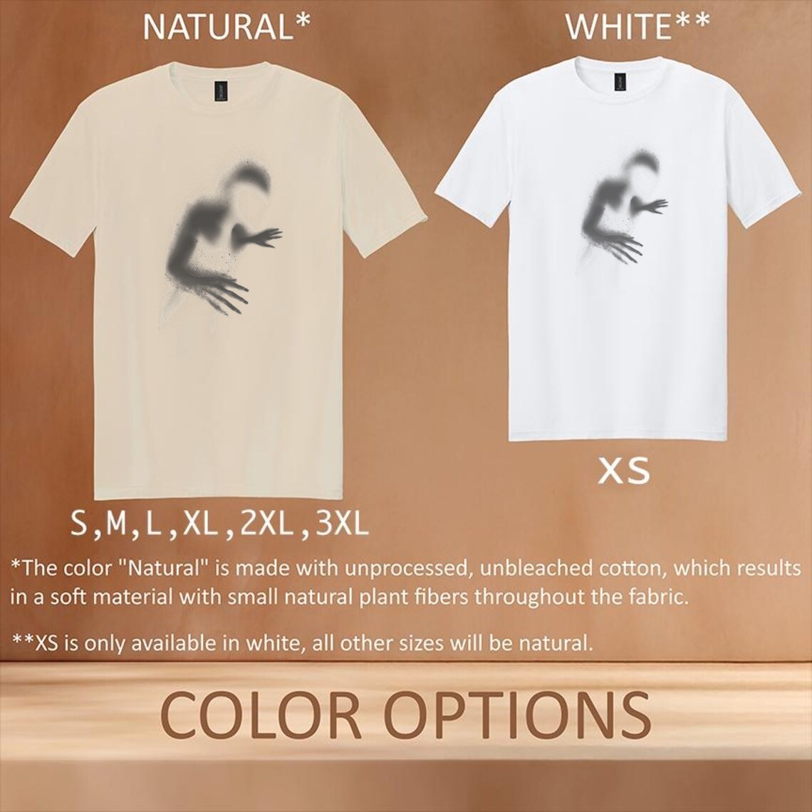 Abstract Powder Figure Graphic Tee Artistic Monochrome Design gallery