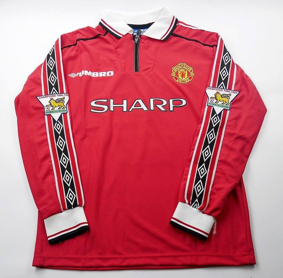 Manchester United 1999 BECKHAM 7 long sleeve retro shirt SIZE S M L XL 2XL gallery