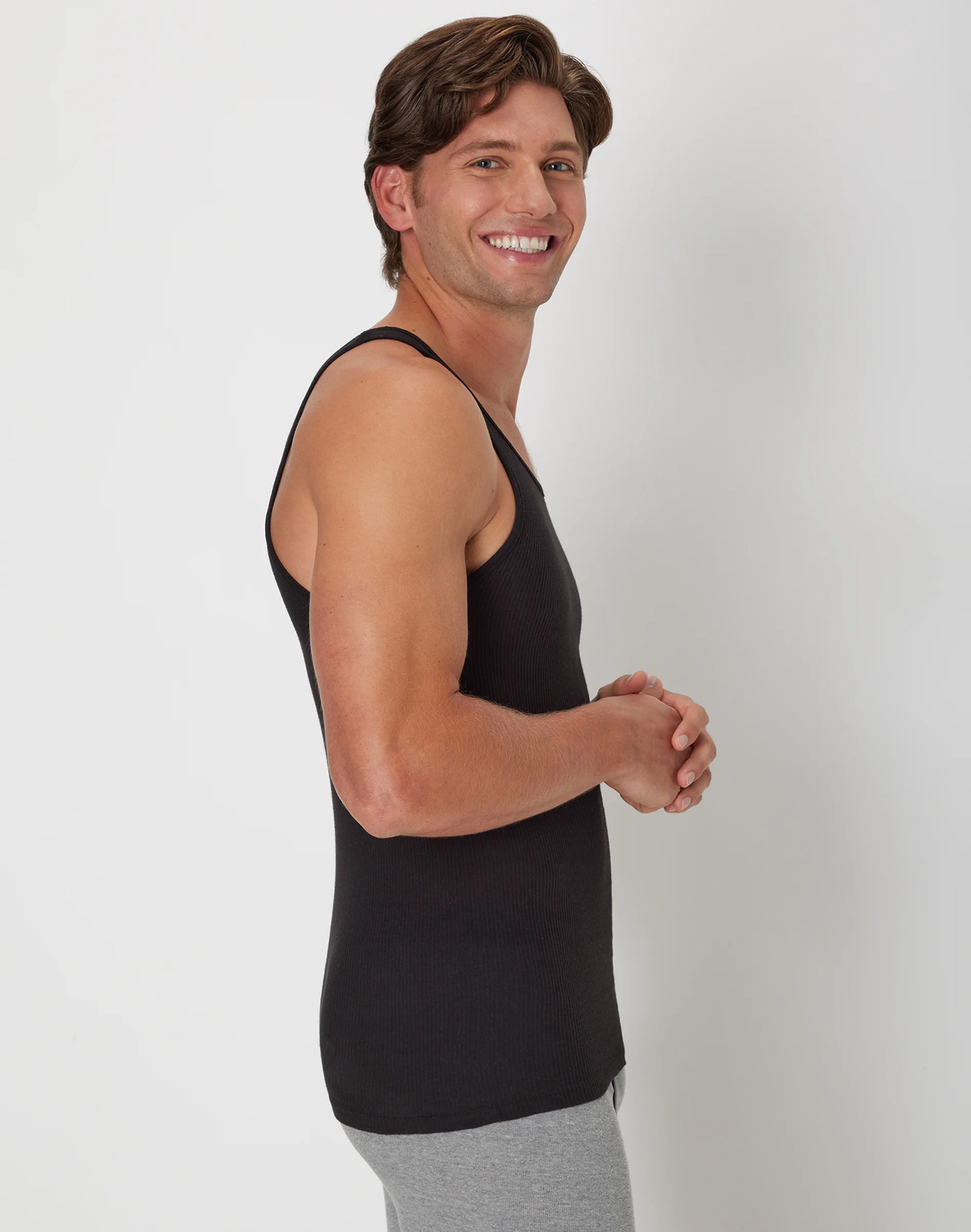 Hanes Tank 6-Pack Ultimate ComfortSoft Dyed Tagless Wicking Cool Comfort Ribbed gallery