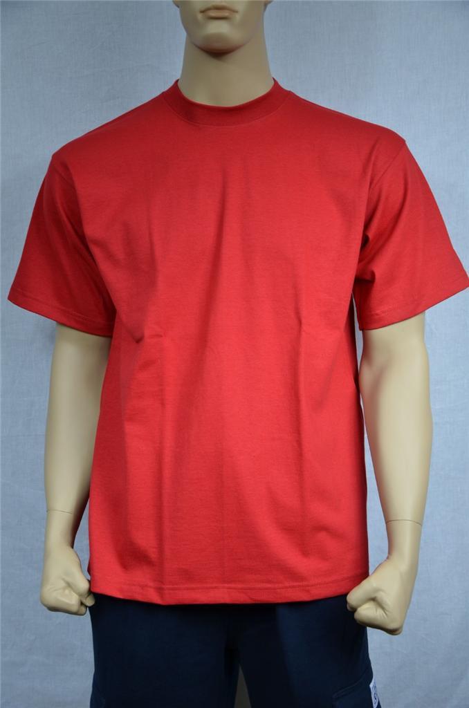 3 NEW SHAKA WEAR SUPER MAX HEAVY WEIGHT T-SHIRTS RED TEE PLAIN S-5XLT gallery