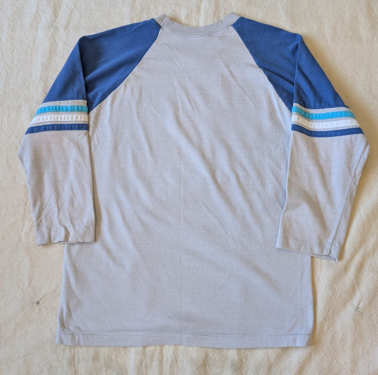 Vintage 80s 90s Spalding Men's Single Stitch Raglan Baseball Tee Size LG USA gallery
