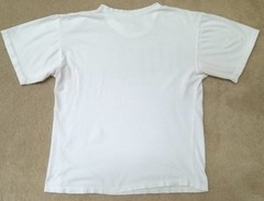 SURFBOARD EVOLUTION ANCIENT TO 2000 Newport Blue T-Shirt Men’s Lrg white