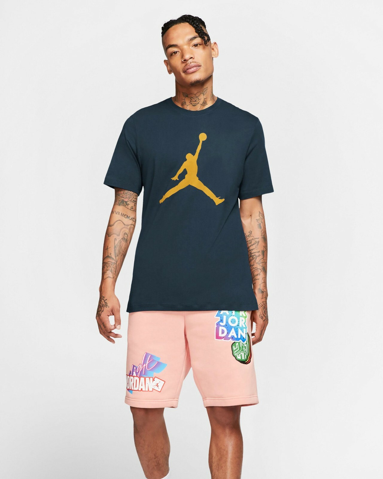 Nike Air Jordan Jumpman Logo Mens T-Shirt Green Multi Size Sportswear Top gallery