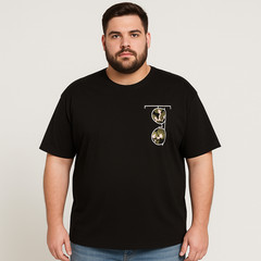 UMO MAXFORT SIZES OVER SHORT SLEEVE CREW NECK COTTON PRINT T-SHIRT ART. E2630