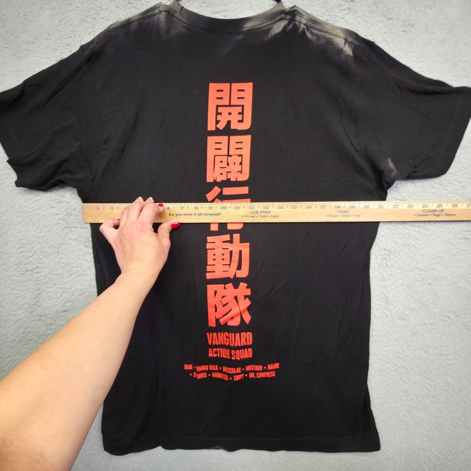 My Hero Academia Shirt Mens L Black Vanguard Action Squad Japanese Manga Anime gallery