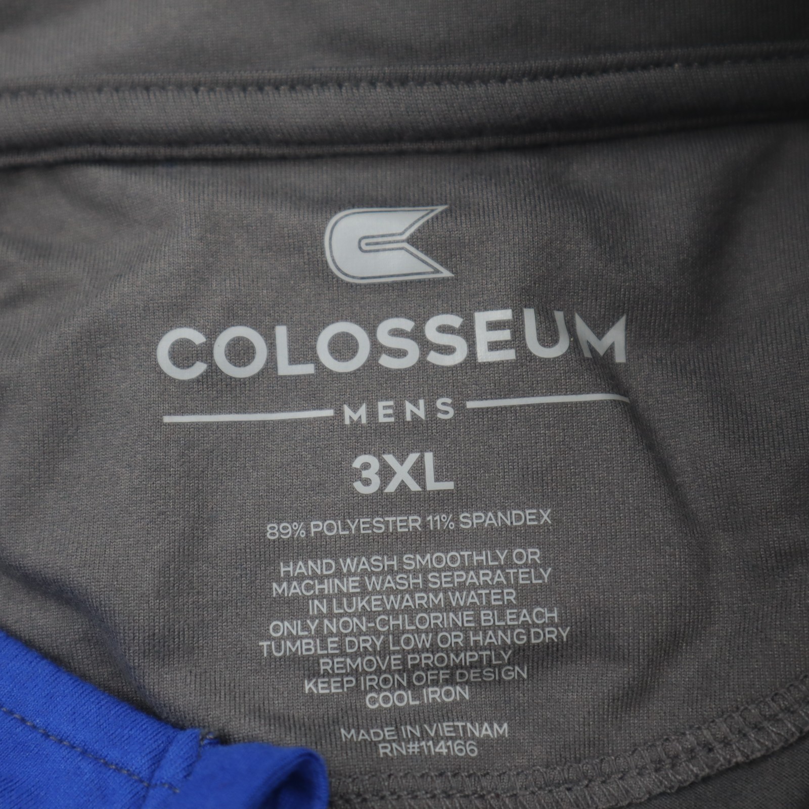 Delaware Blue Hens Colosseum 1/4 Zip Windshirt Pullover Mens Blue 3XL NWT gallery