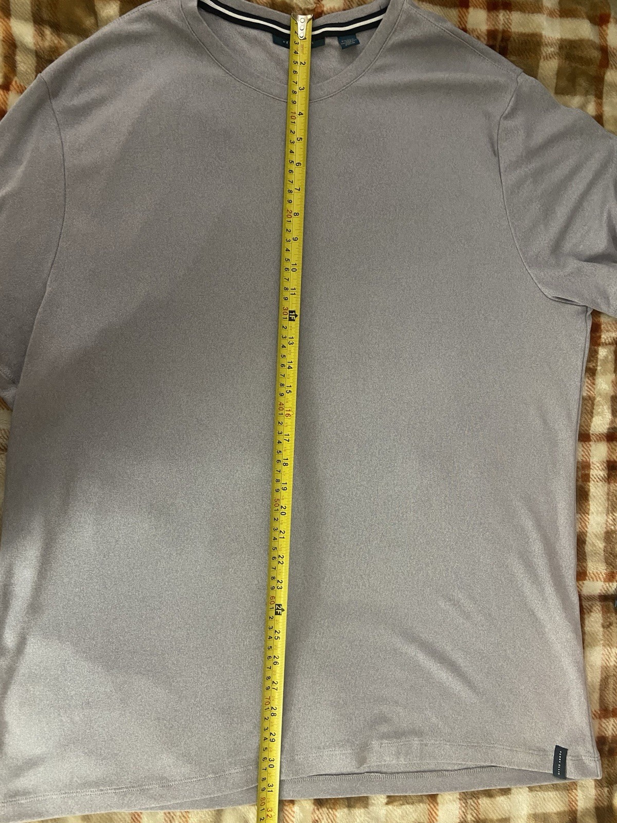 Perry Ellis Men’s XXL Light Lavender Short Sleeve T-Shirt Viscose Soft stretch gallery