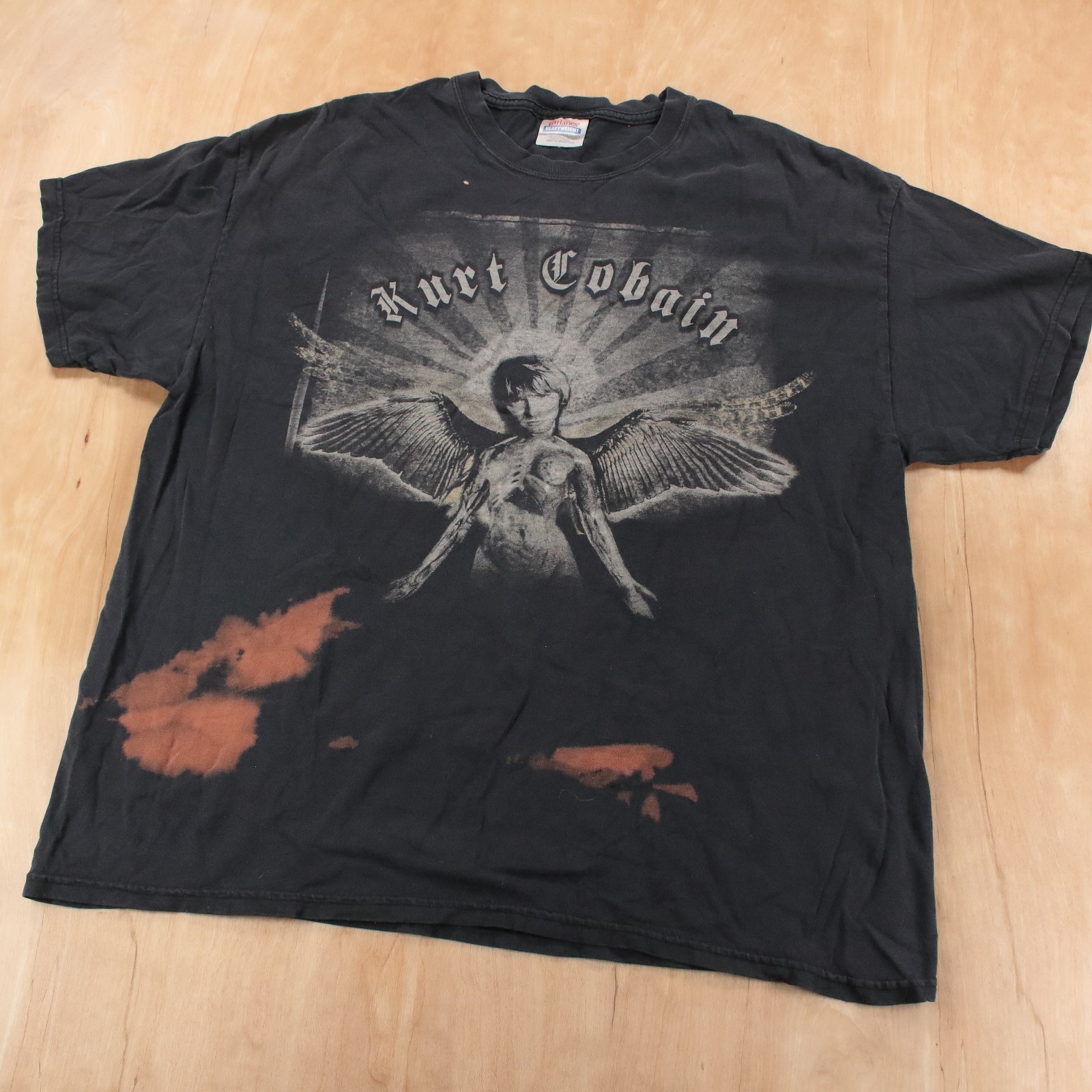 vtg Kurt Cobain angel wings memorial t-shirt XL y2k 90s nirvana grunge band tee gallery