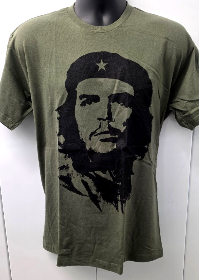 Revolution T-shirt Che Guevara Tee Adult Olive New Men gallery