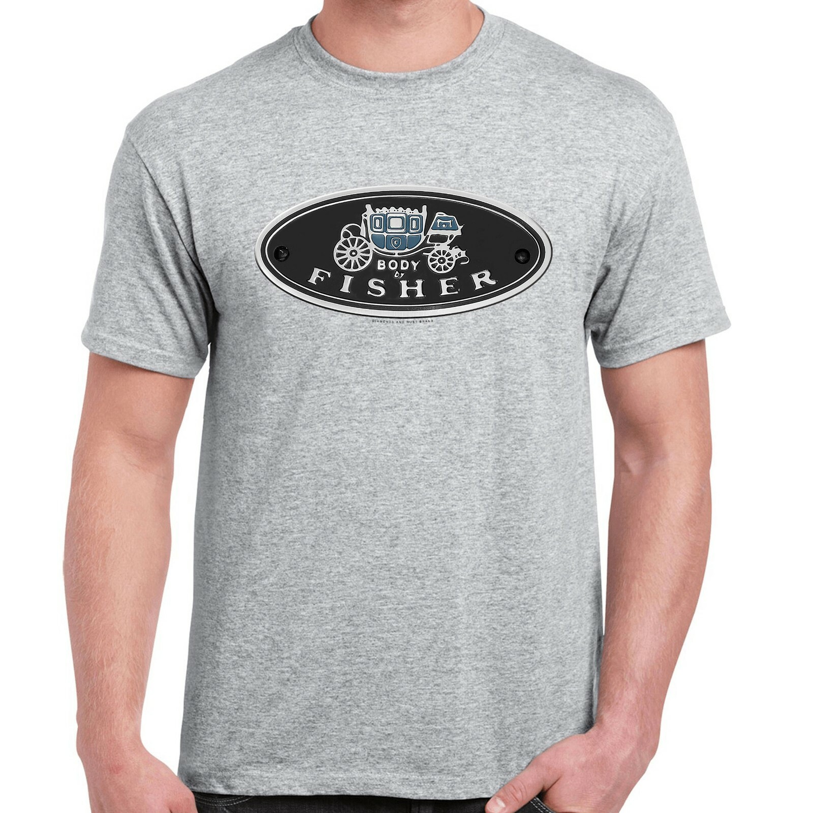 Body By Fisher T-Shirt - Defunct Auto Body Design Agency - 100% Cotton Shirt gallery