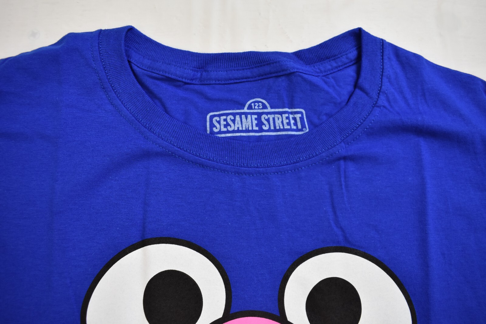 Sesame Street Mens Grover Is Me Big Face Funny Blue Shirt NWT 2XL gallery
