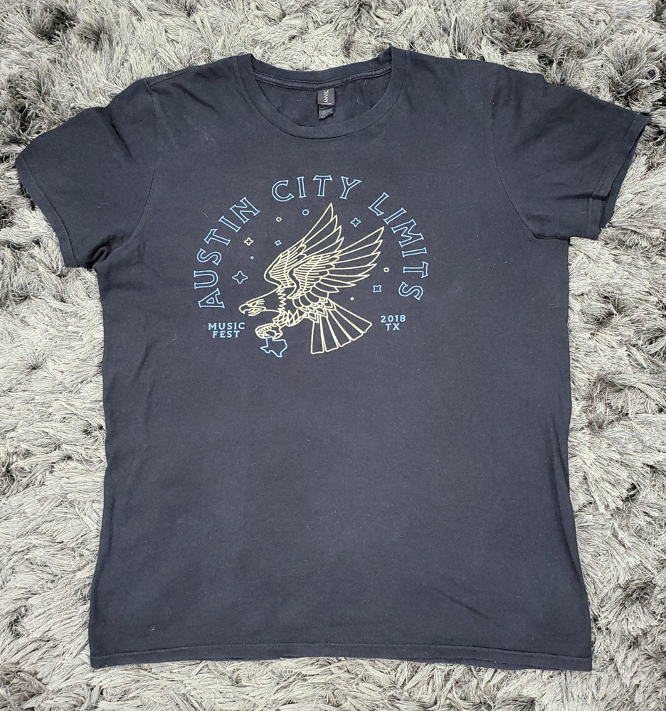 Austin City Limits Shirt Mens Medium Black 2018 Music Festival Rock Band Logo