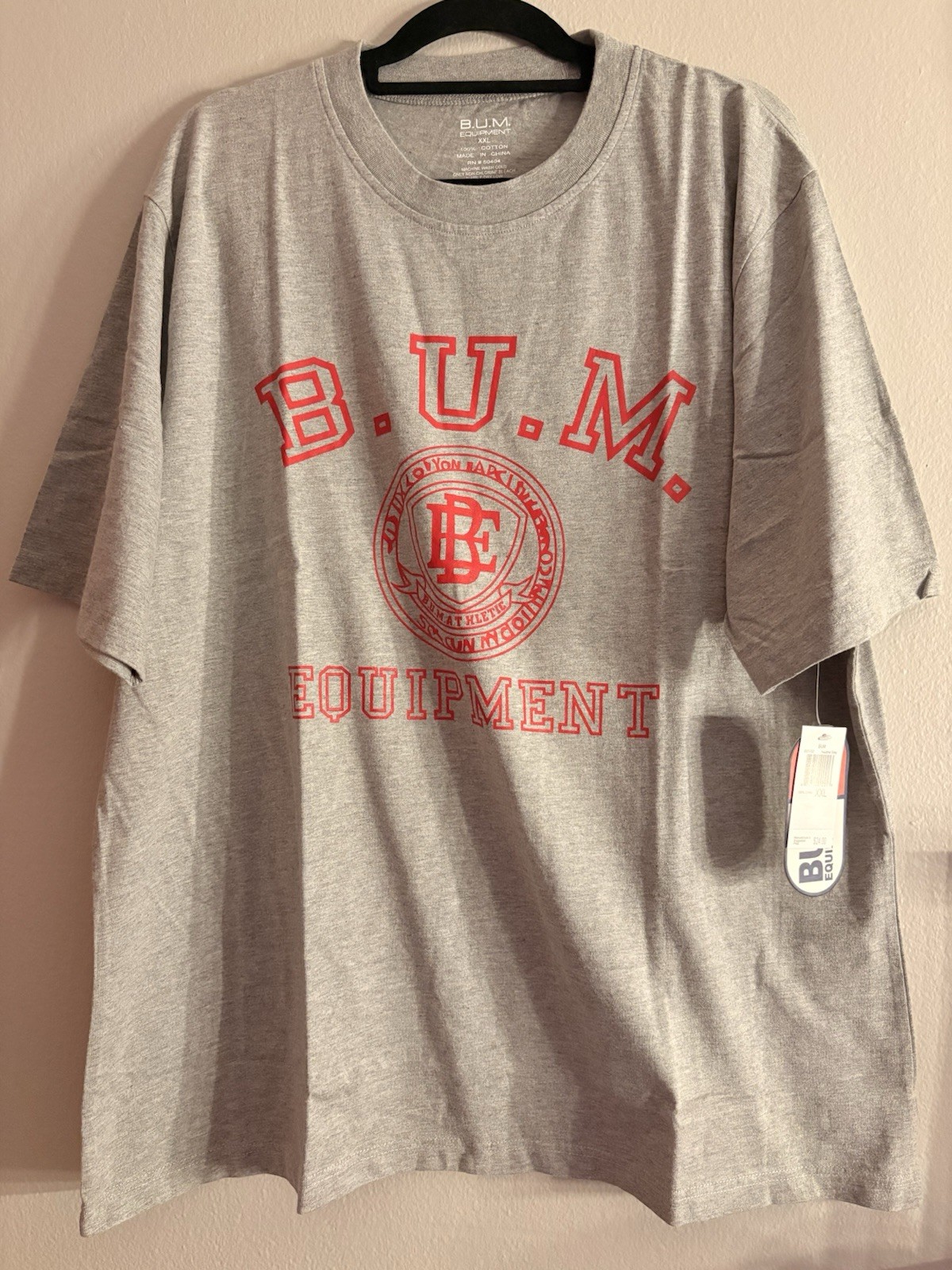 B.U.M. Equipment Men’s Gray Graphic Logo Cotton Crew Neck T-Shirt XXL gallery