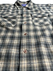 PENDLETON 90s 00s Ombre Check Open Collar Board Shirt Pendleton Vintage Open C