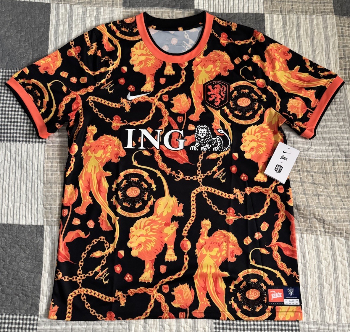 Nike x Patta x Netherlands 2026 World Cup Academy Jersey Men’s Sz XL IH1678-010 gallery