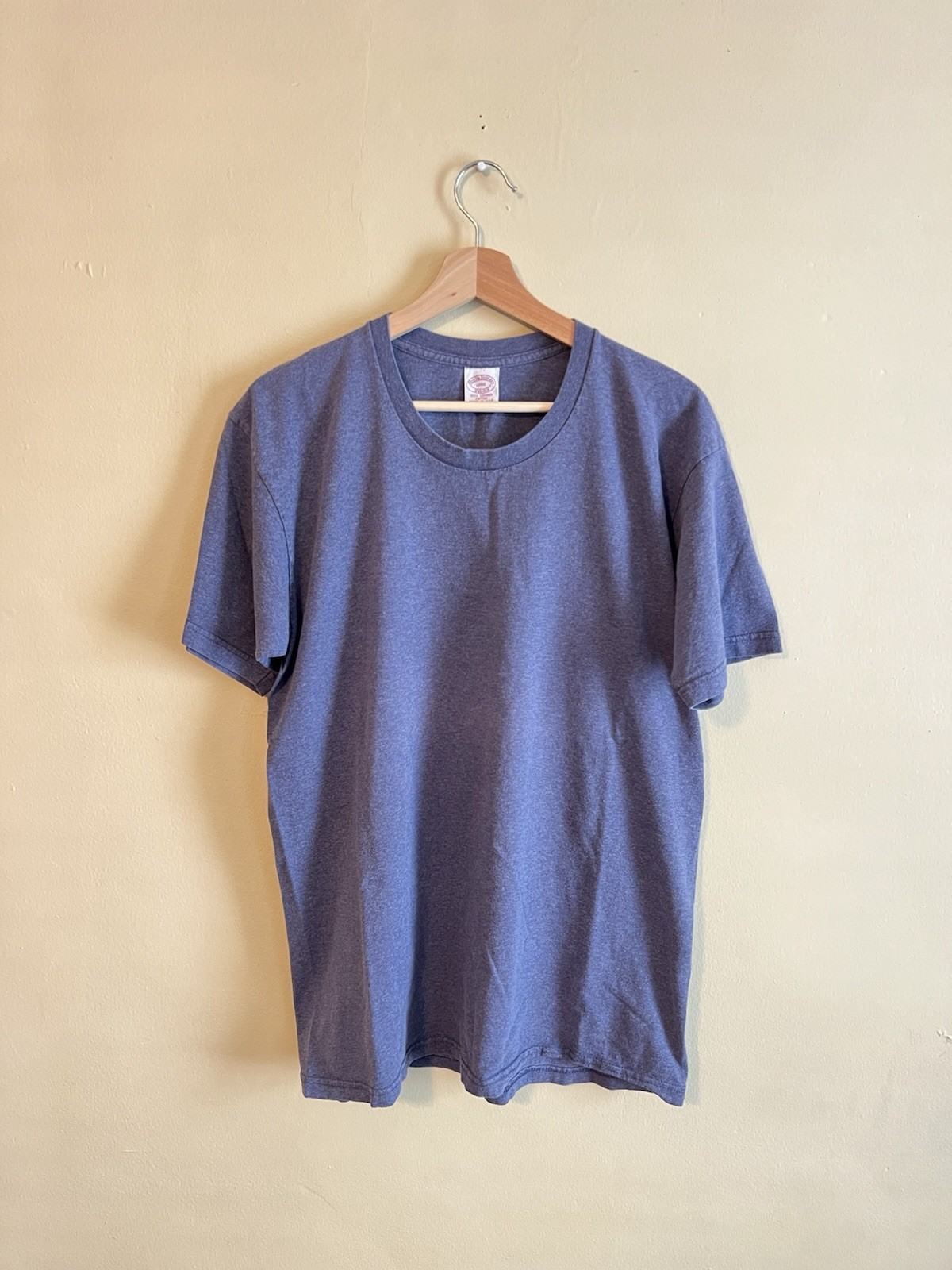 Vintage 90s Brooks Brothers Blank T Shirt Sz L Blue 100% Combed Cotton USA Made gallery
