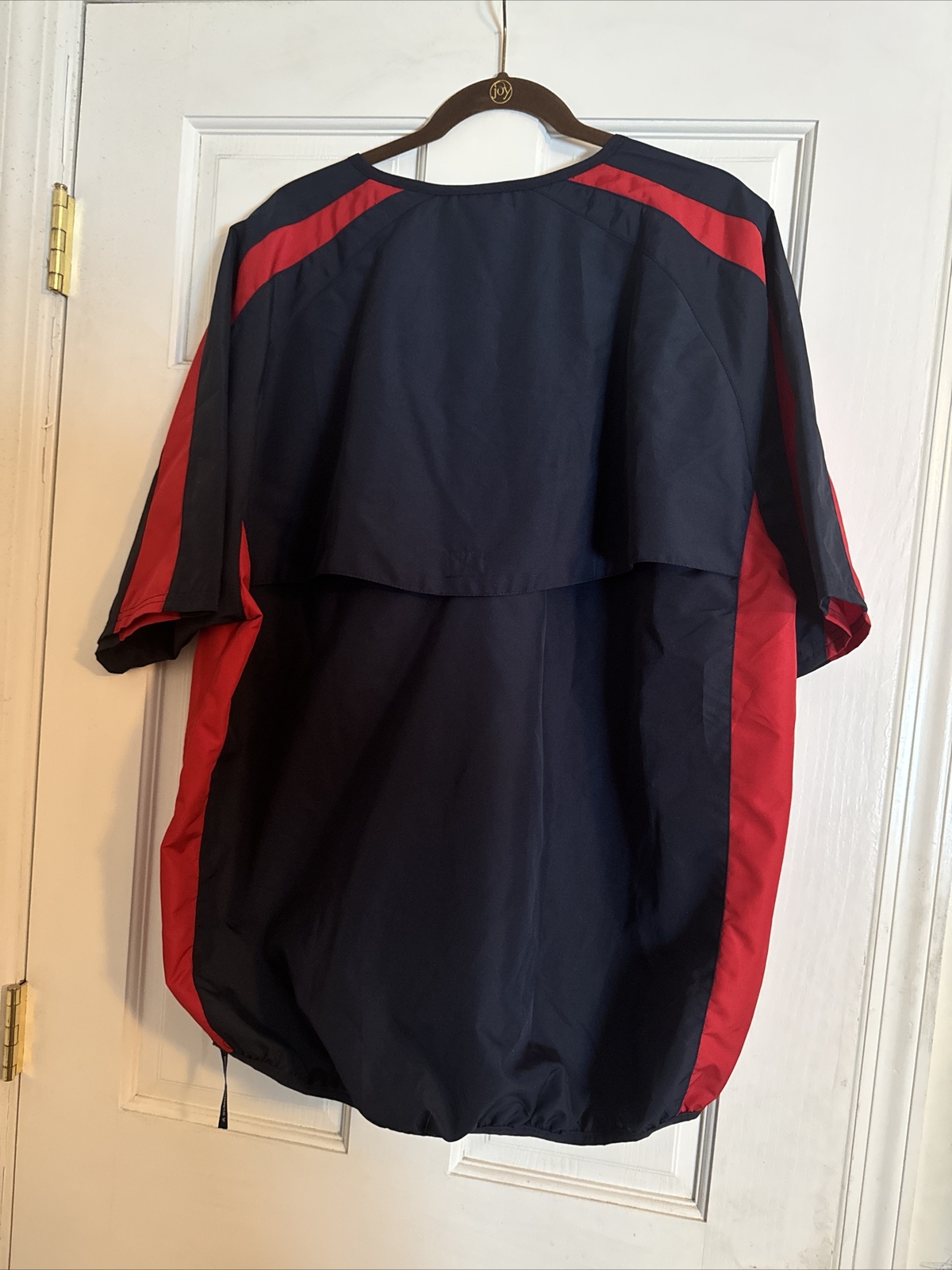 Cooperstown Dreams Park Authentic Mens Blue/Red Logo Nylon Zip Hem Shirt Sz XL gallery