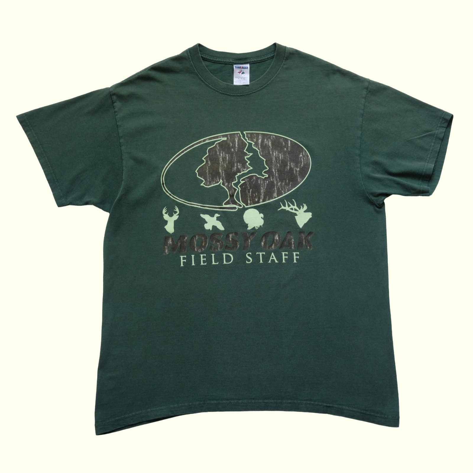 FRUIT OF THE LOOM VTG Y2K RETRO MOSSY OAK FIELD STAFF OUTDOOR HUNTING T SHIRT XL gallery