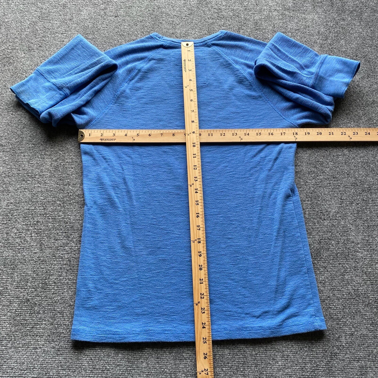 Urban Pipline Shirt Men Medium Blue Cotton Blend Long Sleeve Ribbed Cuff gallery