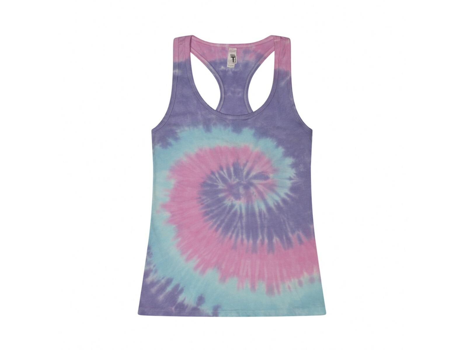 Multi-Color Tie Dye Racerback Tank Top Sleeveless T-Shirt Adult XS -XXL Cotton gallery