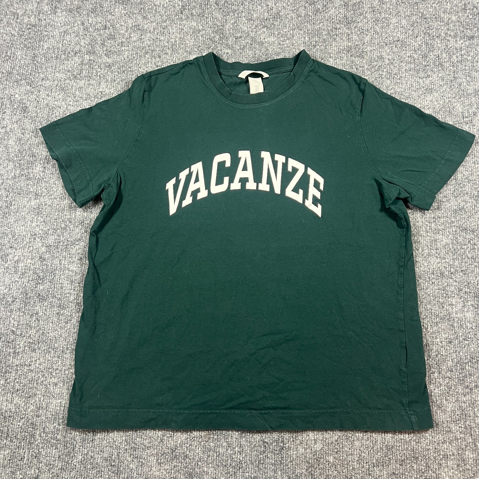 H&M Vacanze T Shirt Mens Medium Green Cotton Non Stretch Short Sleeve Casual Tee gallery