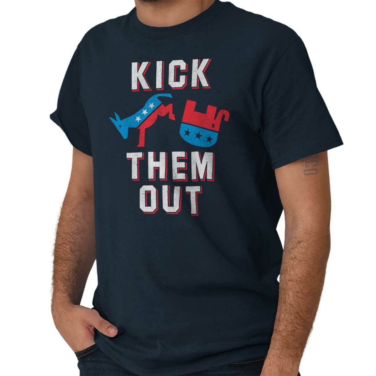Kick Republicans Out Pro Democrat Liberal Political Left Classic T Shirt Tee