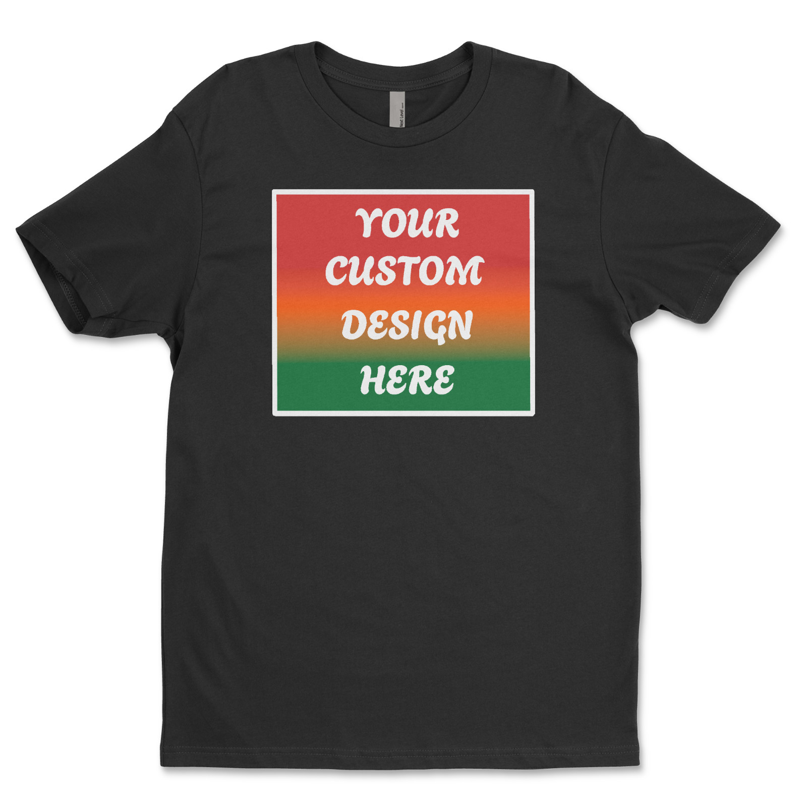 Personalized Custom T-ShirtCustomized w/Photo, Text, Logo DTF on nextlevel shirt gallery