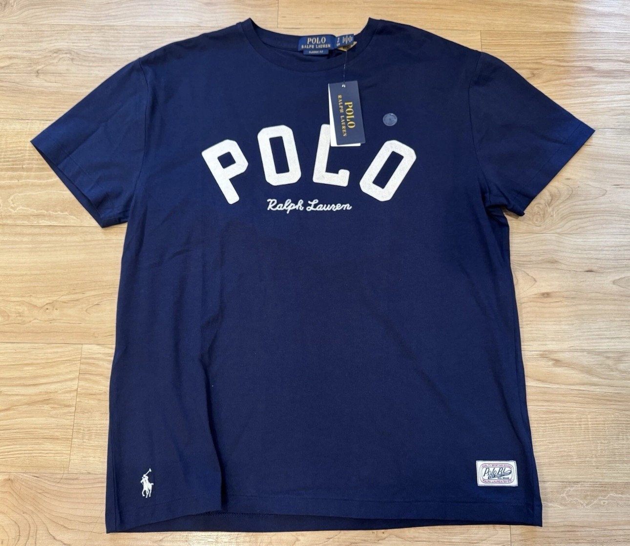 Polo Ralph Lauren Men’s Classic Fit Stitched Logo Pony T-Shirt Navy Blue S-XL gallery