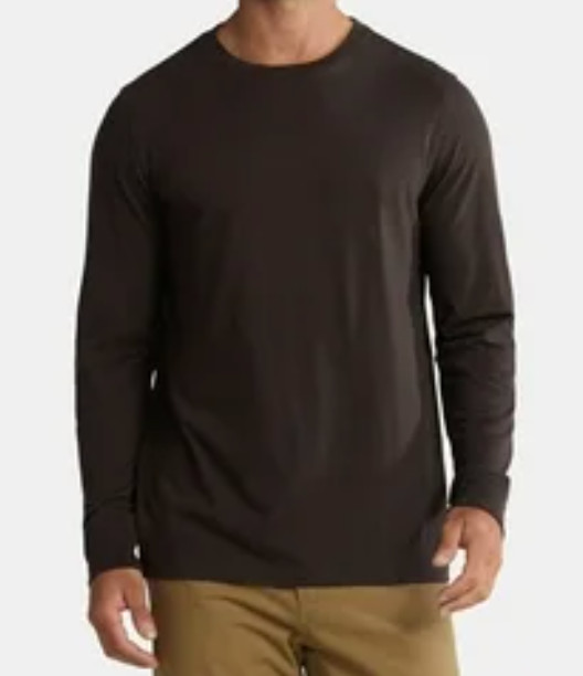 George Mens T-shirts Long Sleeve Easy Care Crew Neck Cotton XL gallery
