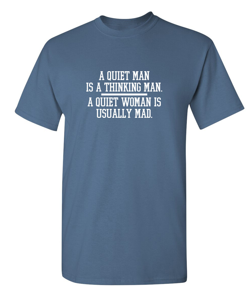 A Thinking Man Sarcastic Humor Graphic Super Soft Ring Spun Funny T Shirt gallery