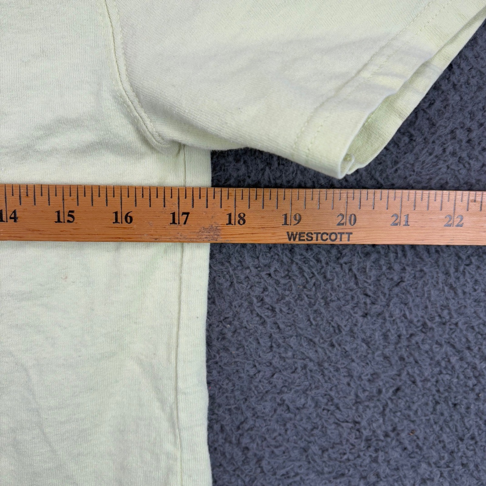 Champion Mens Small T-Shirt Pale Yellow Embroidered Mirror Logo GT19 Cotton gallery