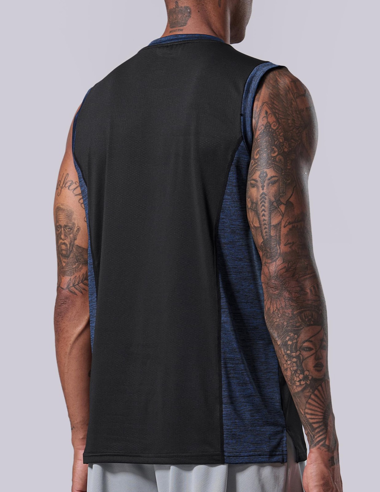 5 Pack Dry Fit Sleeveless Muscle Shirts for Men, Athletic Tank Tops for Worko... gallery