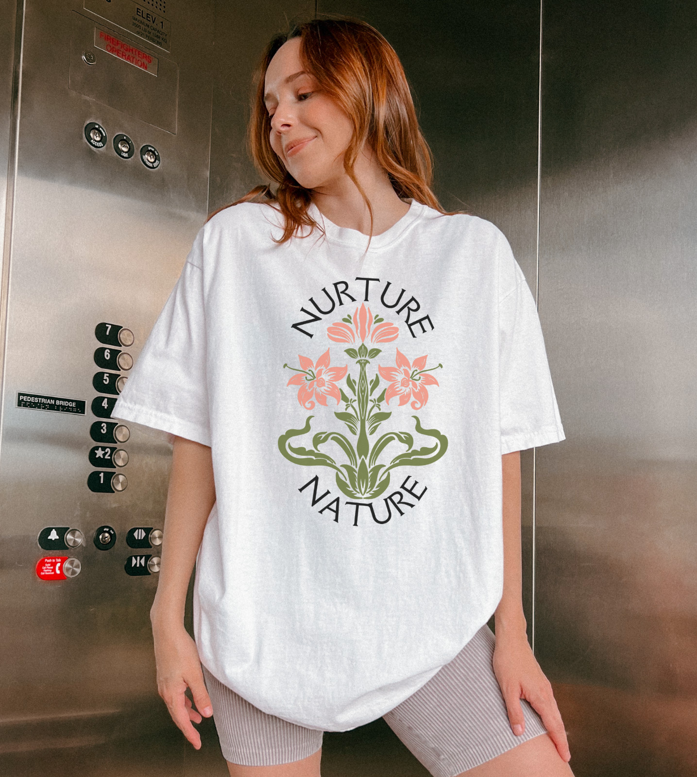 Nurture Nature Flower Graphic T-Shirt – Comfortable and Stylish Casual Wear