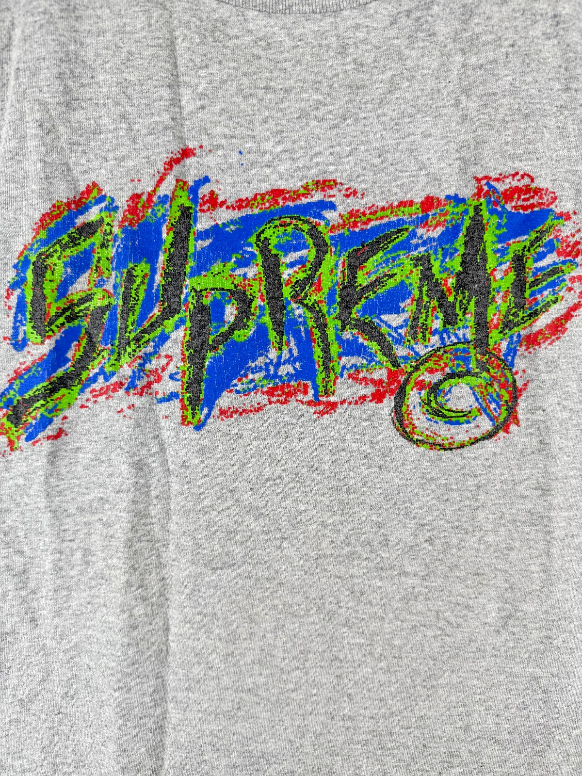 Size M - Supreme Scratch Logo T-Shirt Heather Grey Fall/Winter 2020 FW20 gallery