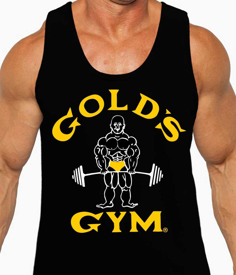 Gold’s Gym Tank Top Bodybuilding Fitness Sleeveless Shirt Muscle Workout Tee gallery