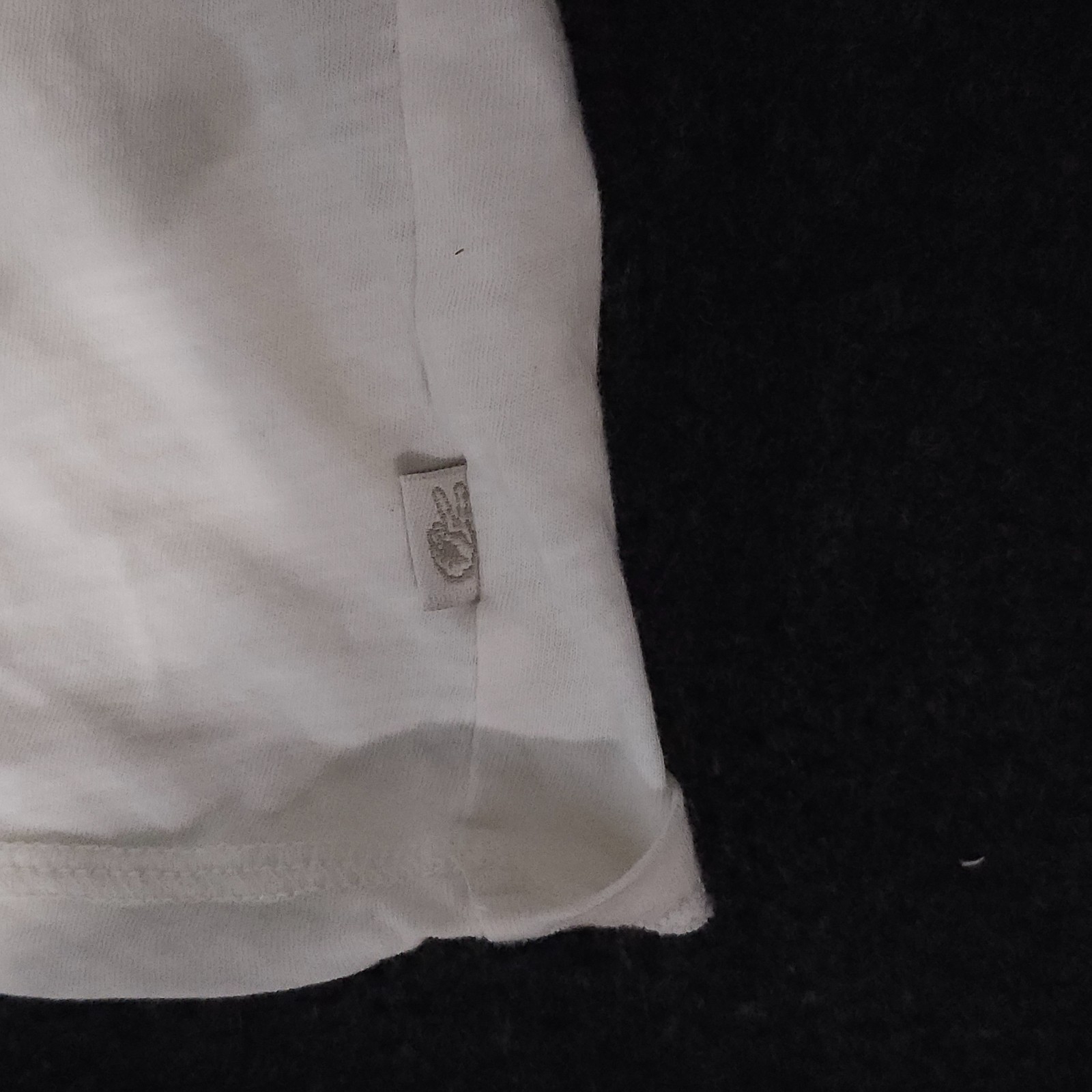 John Varvatos USA Henley Shirt Mens Large Ivory Short Sleeve Thin Sheer Cotton gallery