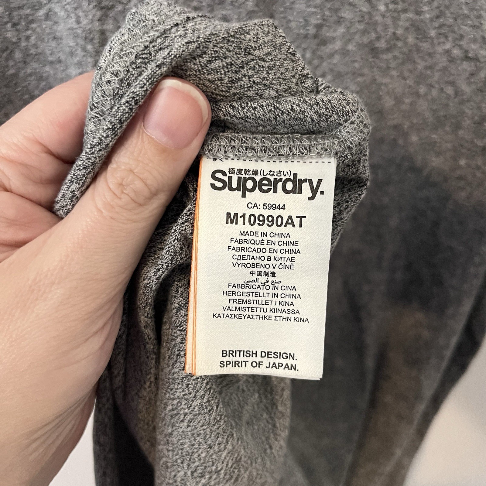 Superdry Men’s Acid Graphic Mid Weight T-Shirt Short Sleeve Gray Neon Crew M gallery