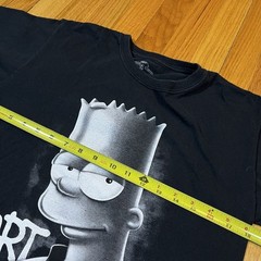 Bart Simpson Bad Boy Attitude Black T-Shirt Youth XL (Adult Small) Universal VTG
