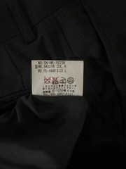 Paul Smith Wool Cashmere Blend Trousers Black Purple Check Size L Japan