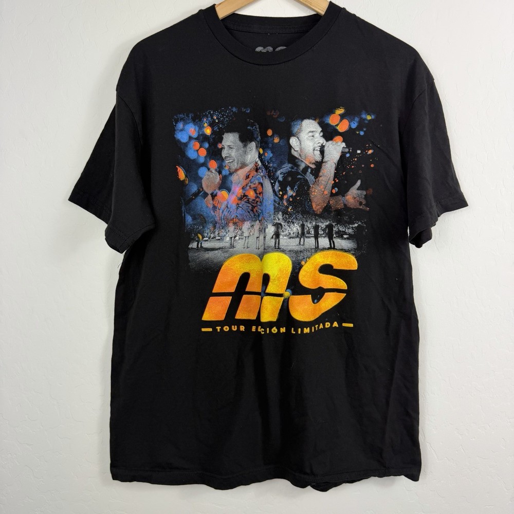 Banda MS Tour Edicion Limitada Graphic T-Shirt Mens Large Black Concert Tee