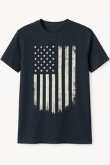 4th of July US Flag USA Distressed American Flag Vintage Patriotic T Shirt S-XL
