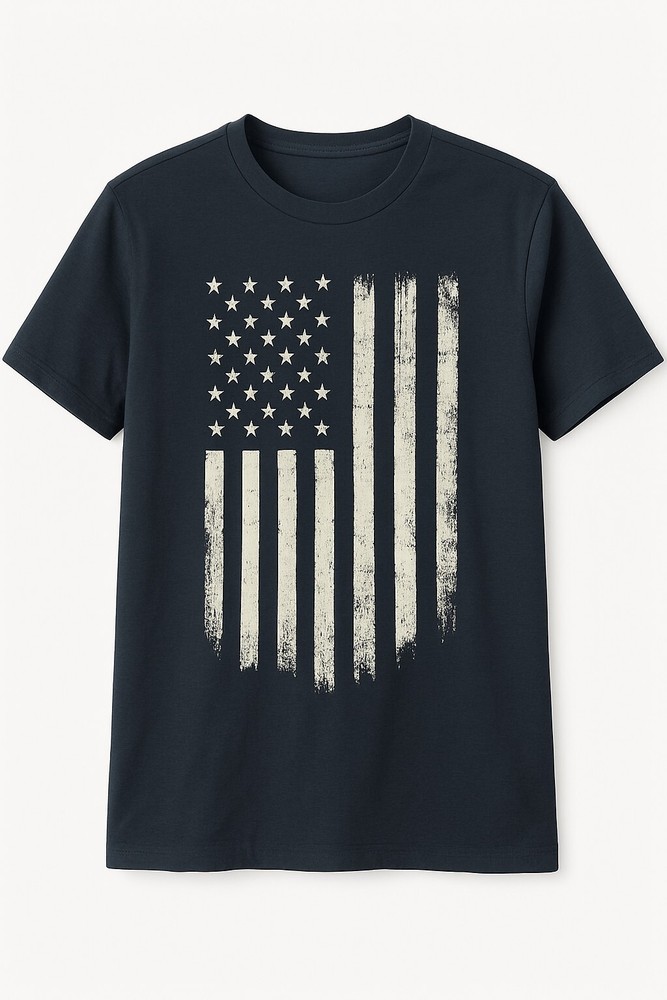 USA Distressed American Flag Vintage 4th of July US Flag Patriotic T Shirt S-XL