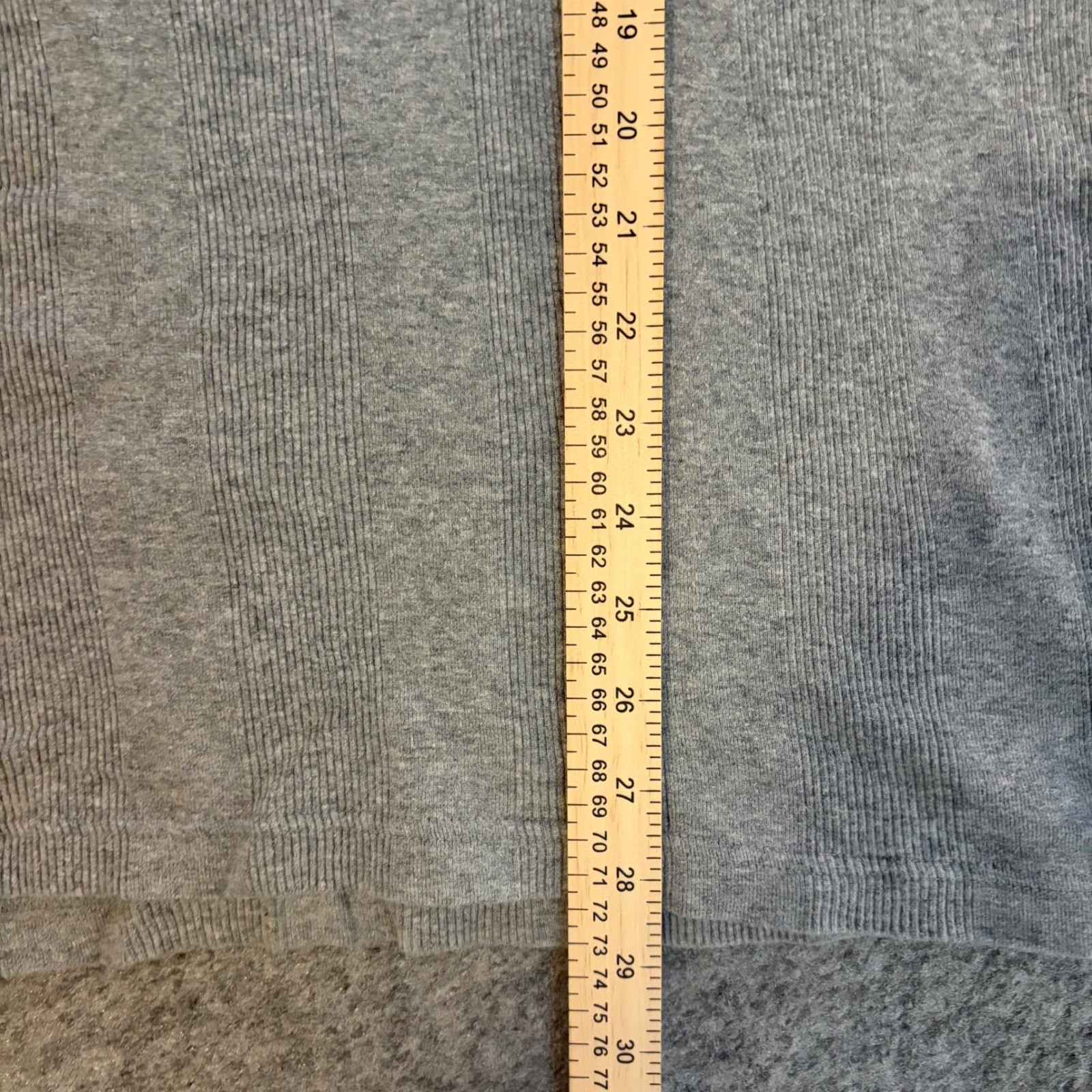 Chaps Denim Gray V-Neck Ribbed Short Sleeve T-Shirt Cotton Solid Adult Large gallery