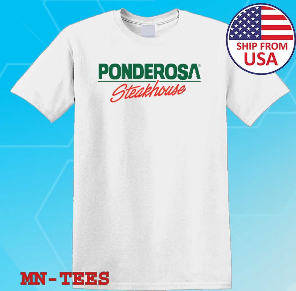 Ponderosa Steakhouse White Size S-5XL