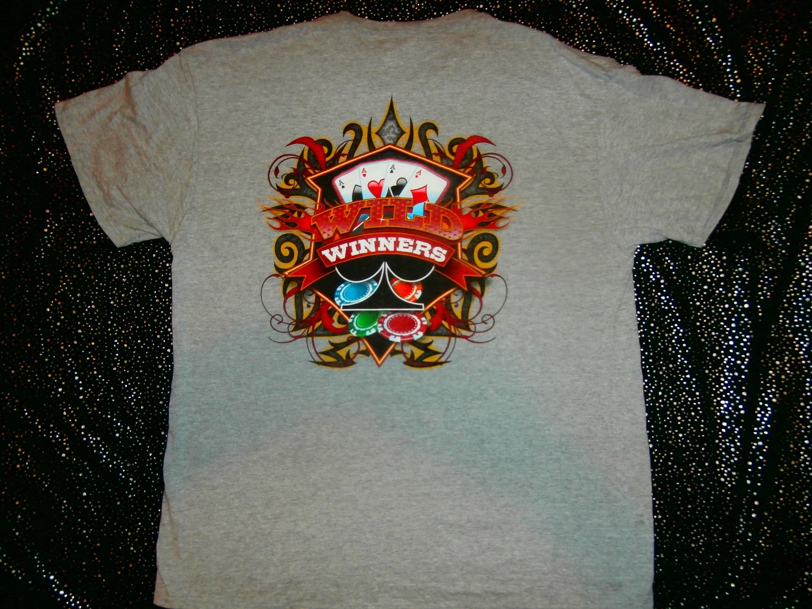 UNIQUE CARNIVAL PLAYERS CLUB POKER WILD WINNERS T-Shirt Mens XL CASINO VTG DELTA gallery