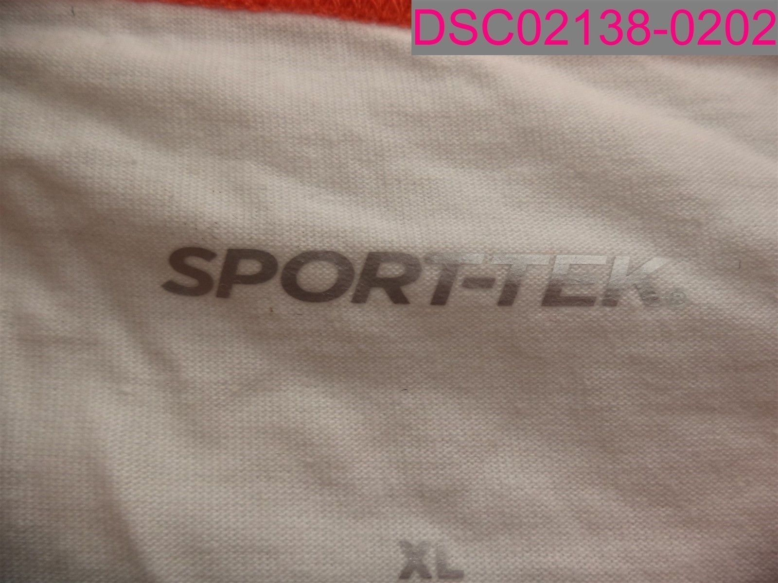 QTY=3: NWOT Sport-Tek T200 Colorblock Raglan Jersey White Deep Orange XL gallery