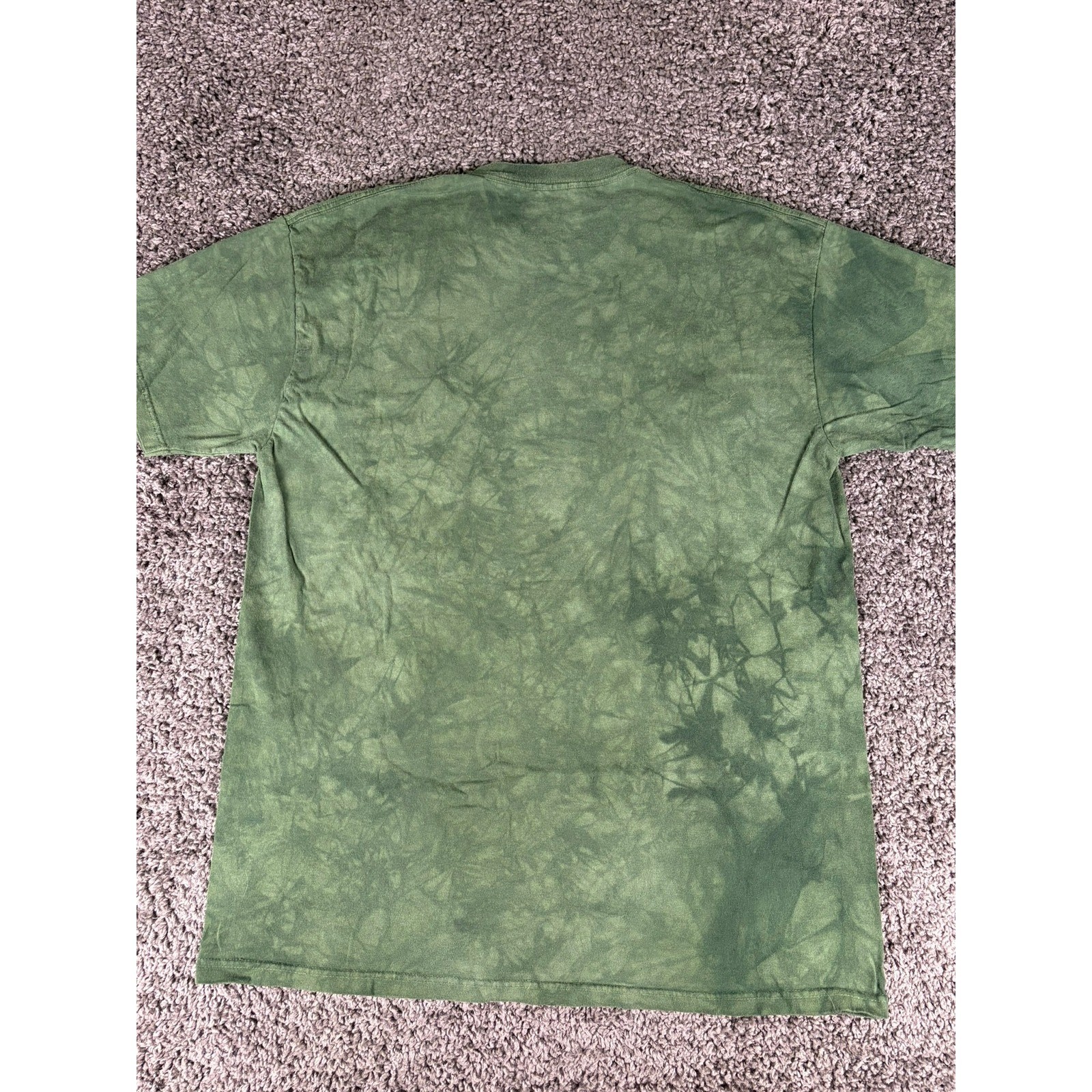 The Mountain Leopard Graphic T-Shirt XL Green Tie Dye Carol Cavalaris Big Cat T gallery